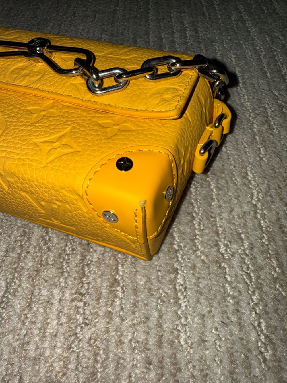 Louis Vuitton Yellow Monogram Chain Steamer Crossbody - Picture 4 of 14